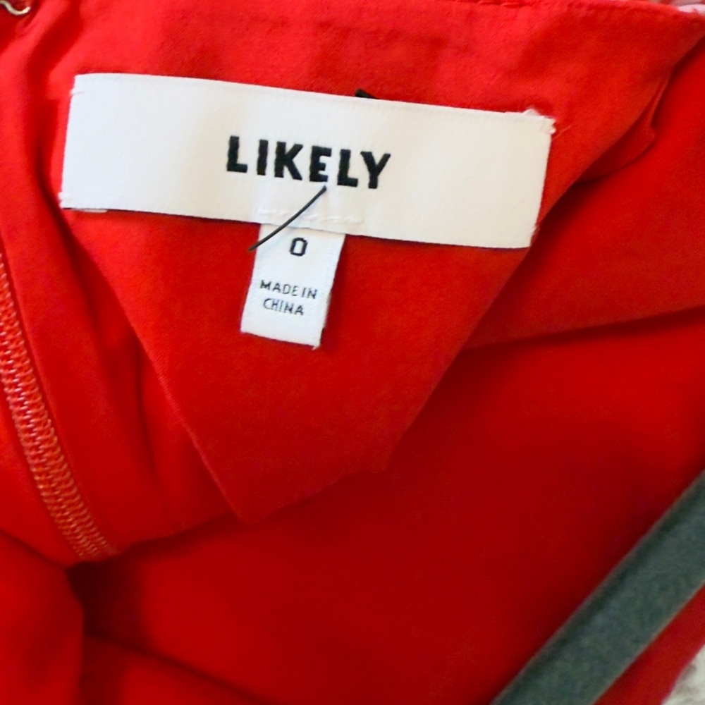 Likely Vibrant Red Dress - Picture 7 of 7